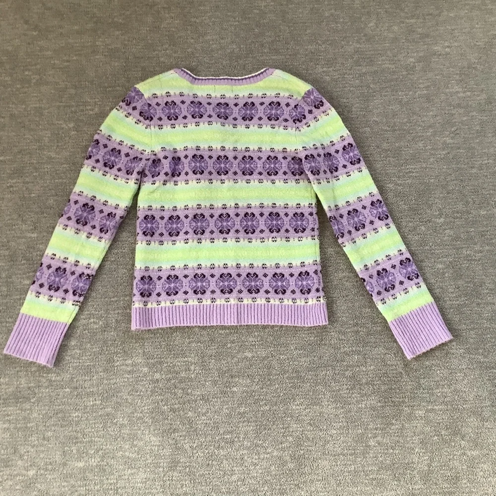 Limited Too Vintage Embellished Pullover Sweater Sz. L/14 - Picture 4 of 7